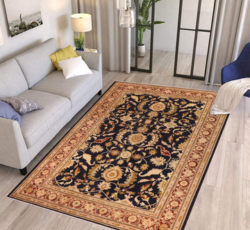 handmade Traditional Kafkaz Chobi Ziegler Blue Red Hand Knotted RECTANGLE 100% WOOL area rug 10 x 14